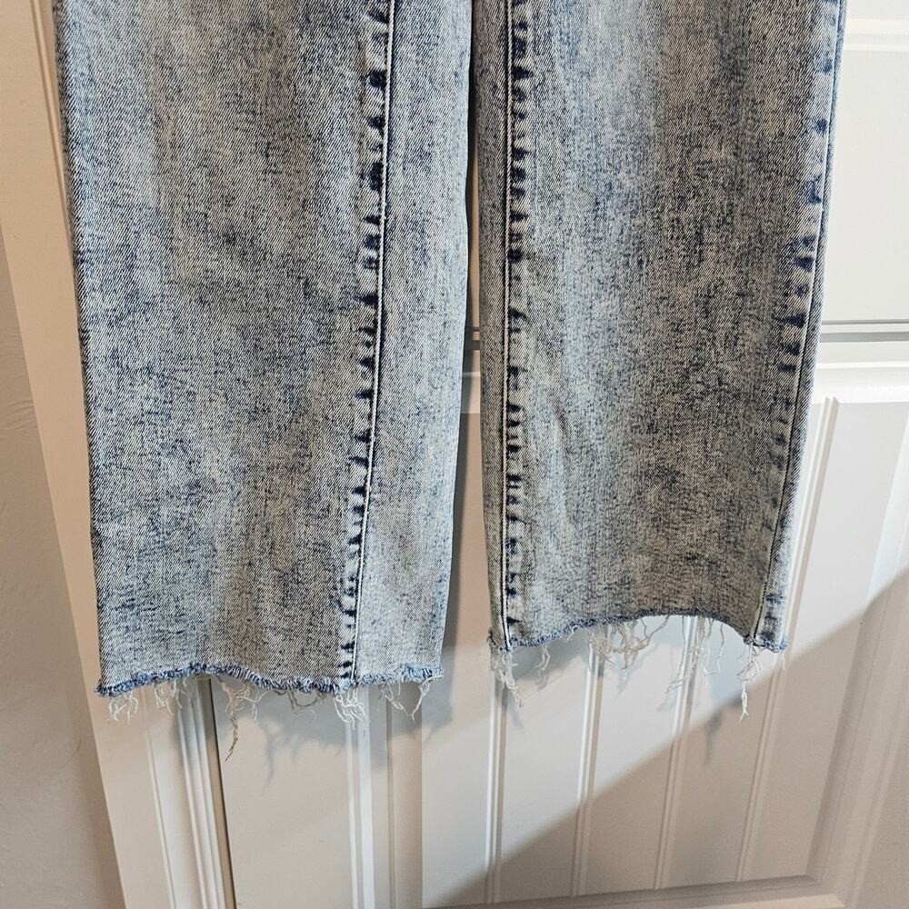 Judy Blue Wide Leg Jeans Women Size 3/26 Light Wash Denim Distressed JB88828 LT - Picture 4 of 13